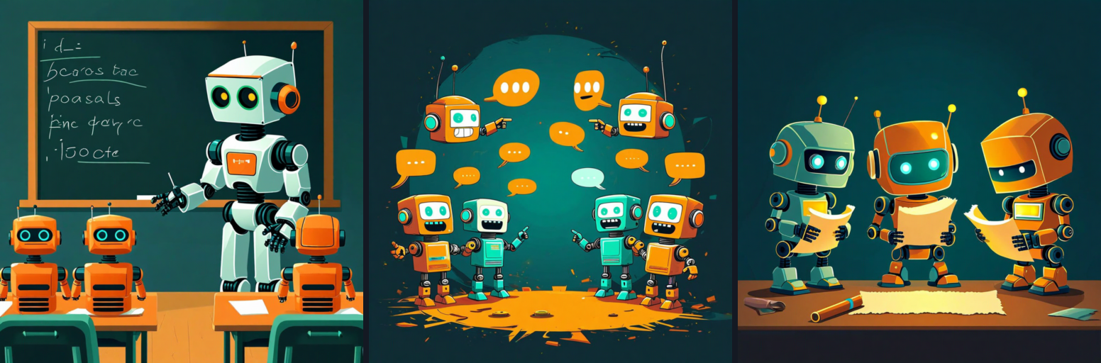 Three different patterns for AI agent communication